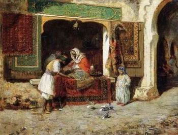 Arab or Arabic people and life. Orientalism oil paintings  261